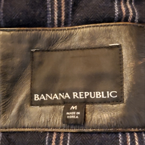 Banana Republic Leather Café Racer - Black (M) - Picture 3 of 7